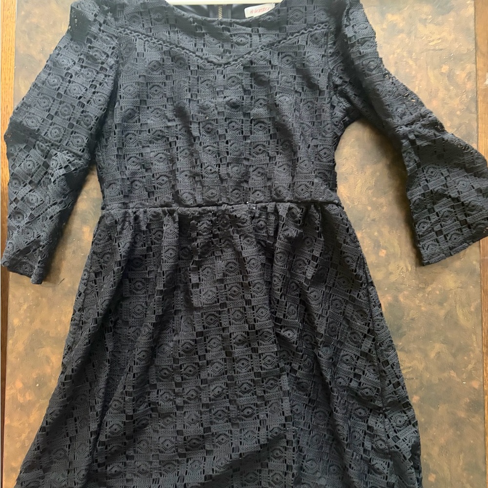 Xhilaration Black Lace Kids Dress